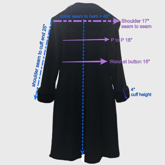 EX+ VTG 30s Style WOOL COAT Faux Fur Cuffs Oversize Collar Fit & Flare STUNNING - Picture 13 of 15